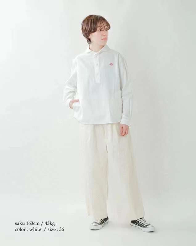Danton長袖刺繡Polo shirt