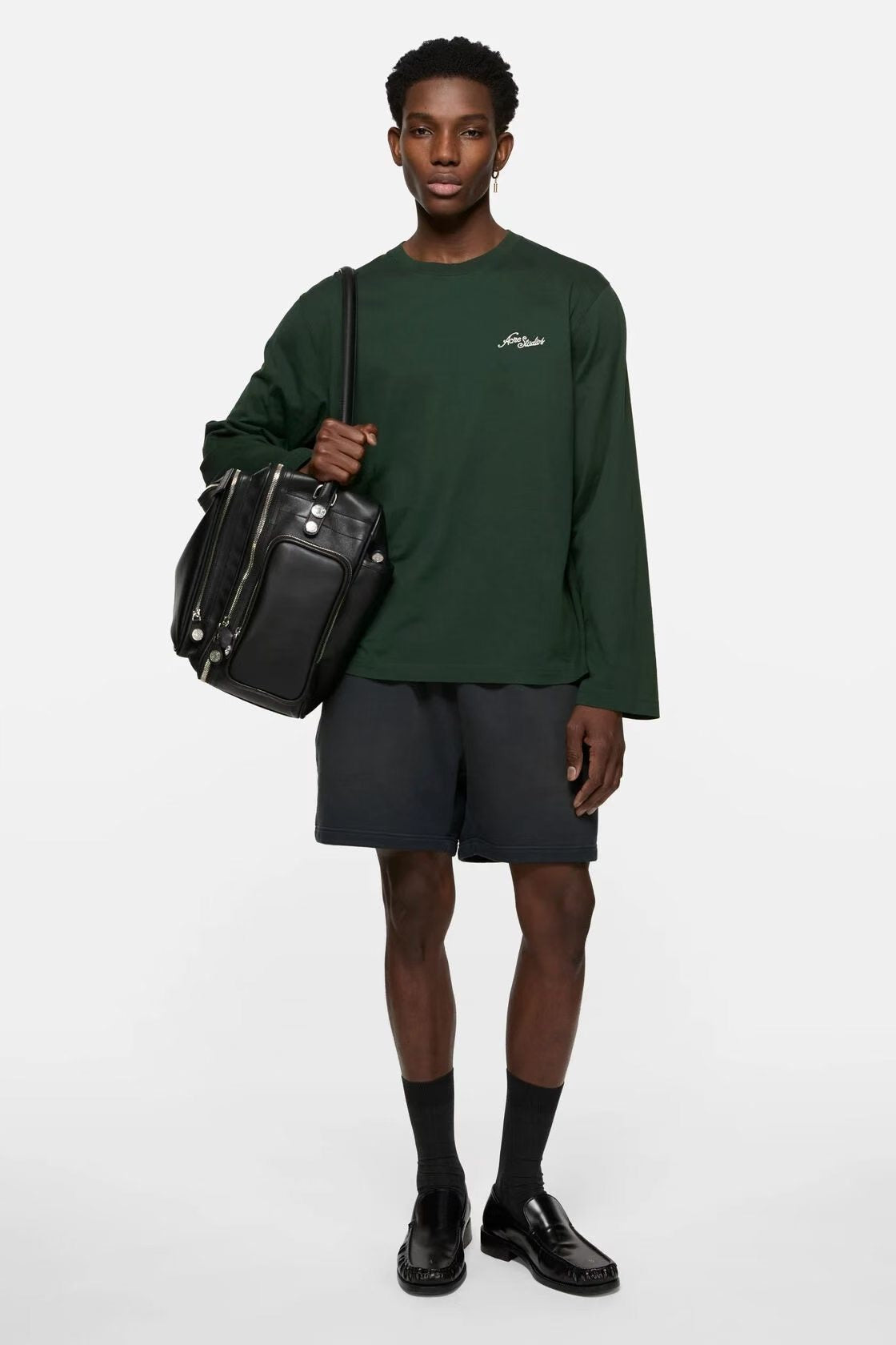Acne studios logo 長袖tee