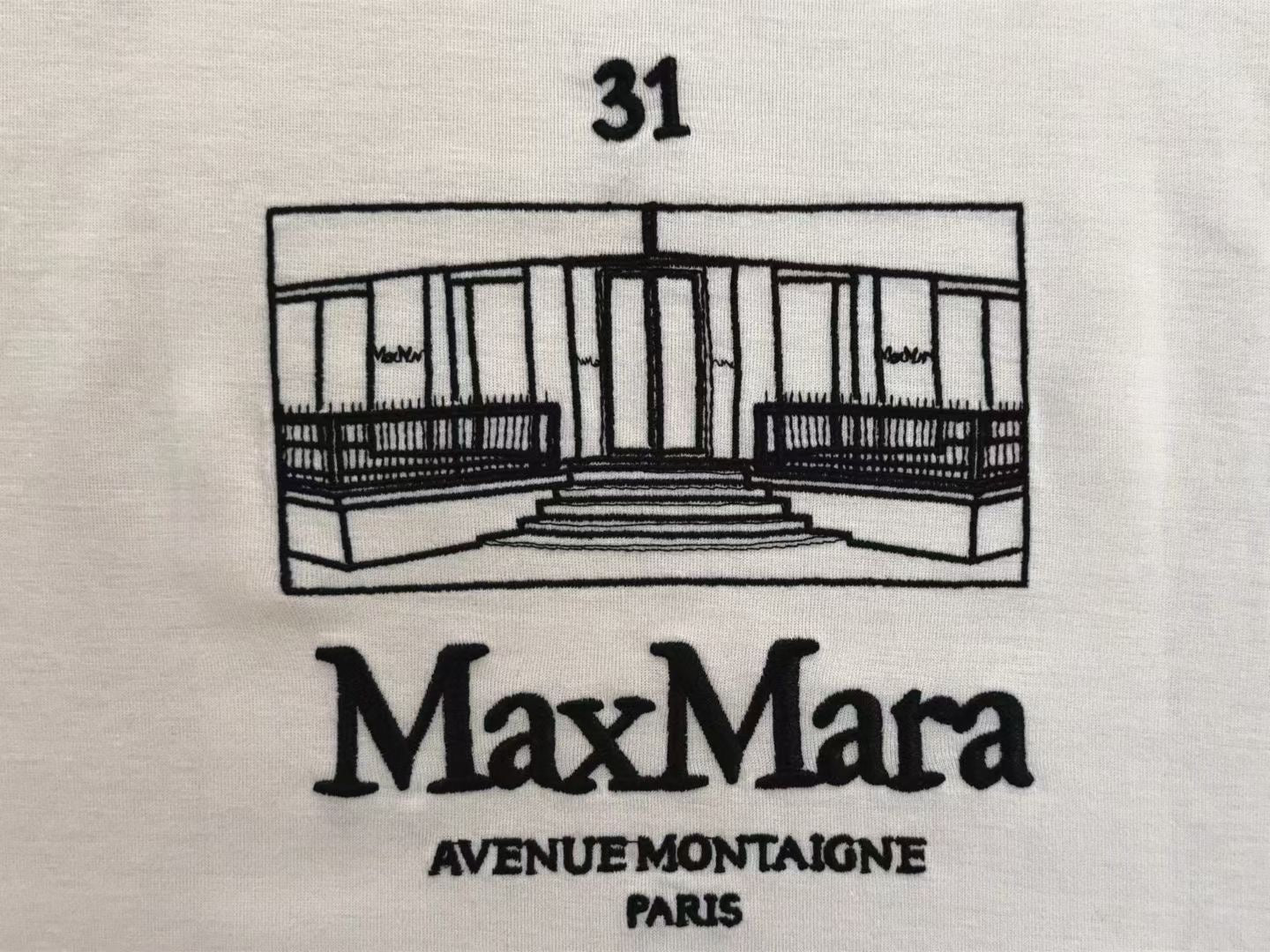 Max Mara 刺繡印花tee