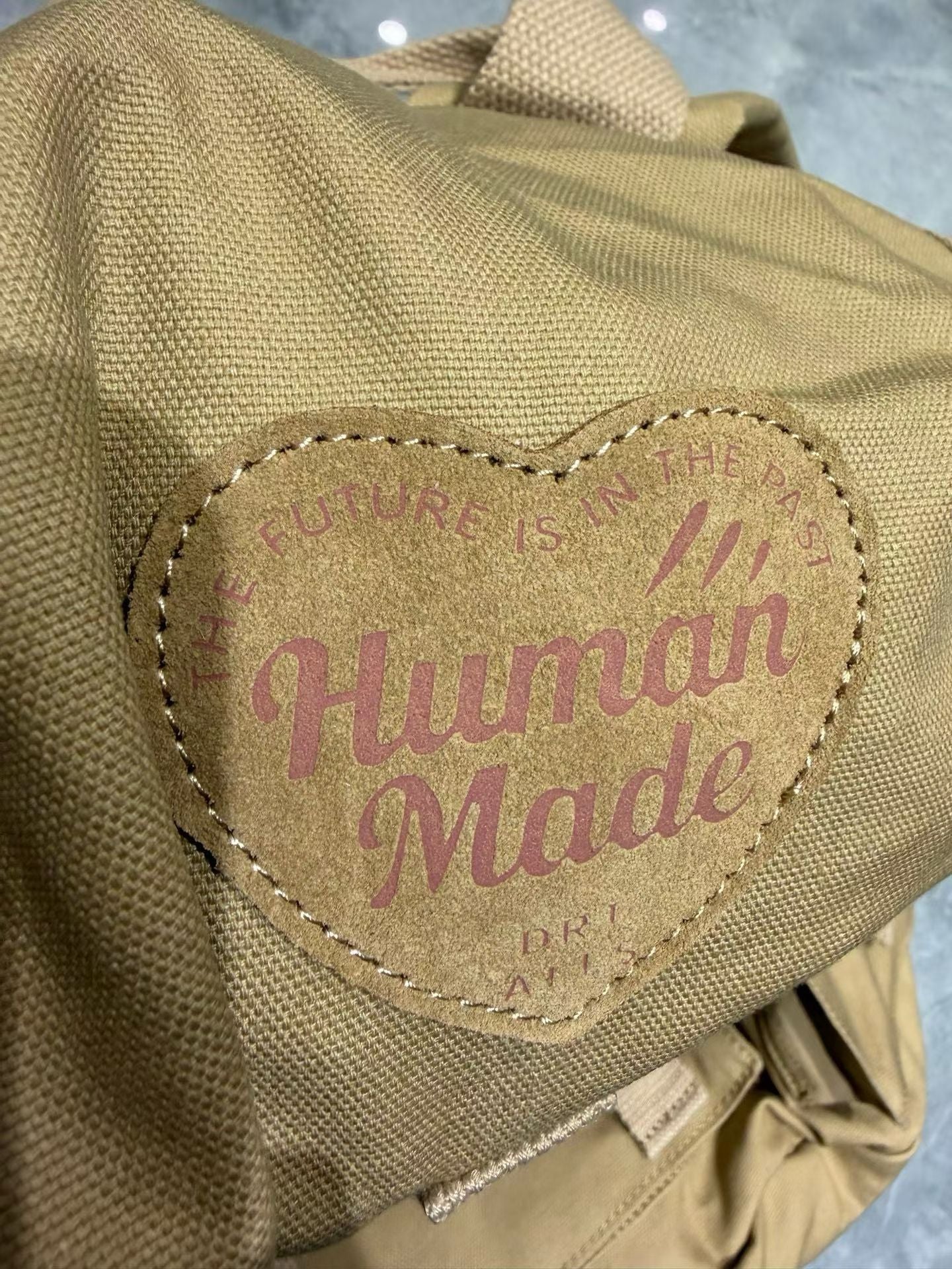 Human made backpack