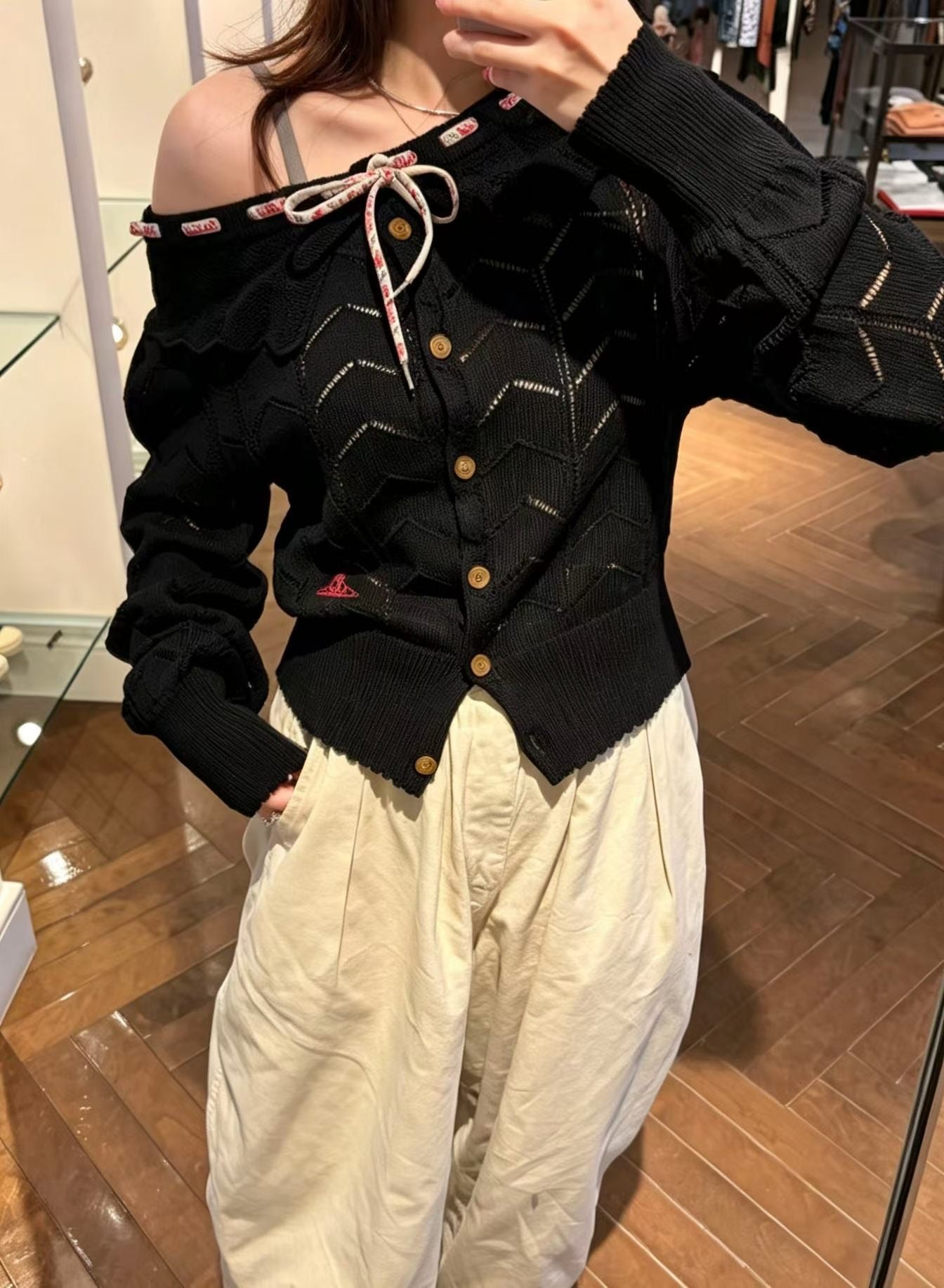 Vivienne Westwood 荷葉針織cardigan