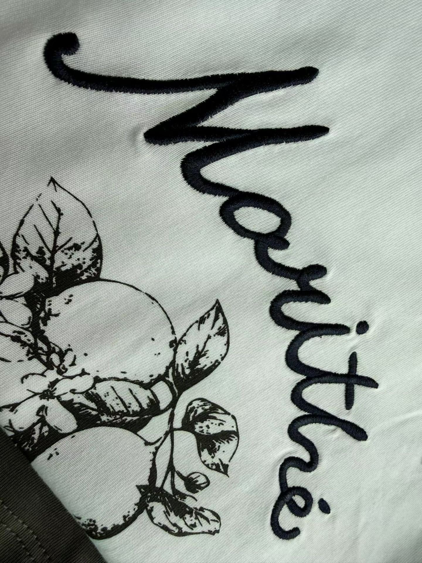 Marithe 刺繡字母lemon tee