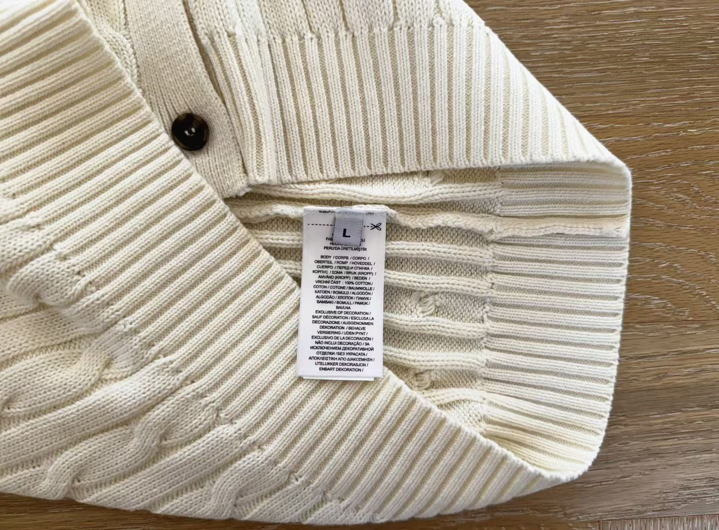 Polo 針織cardigan