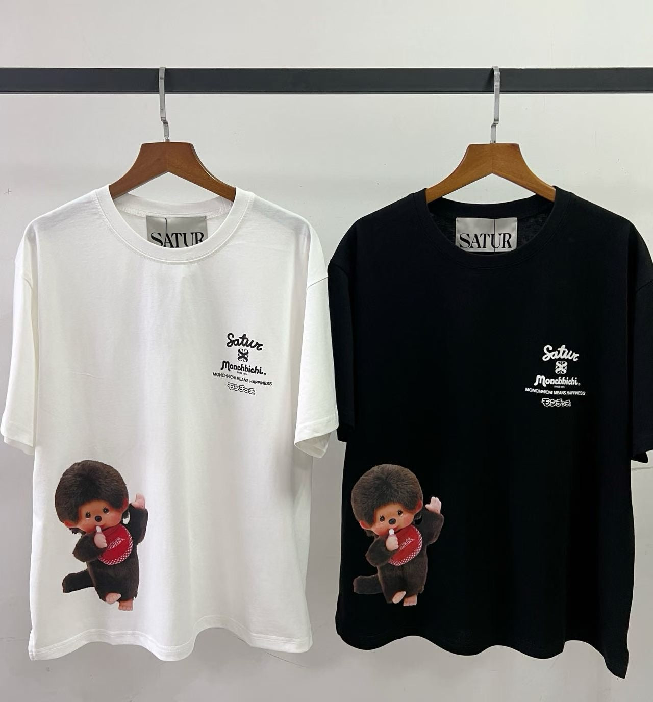 Satur x Monchhichi tee