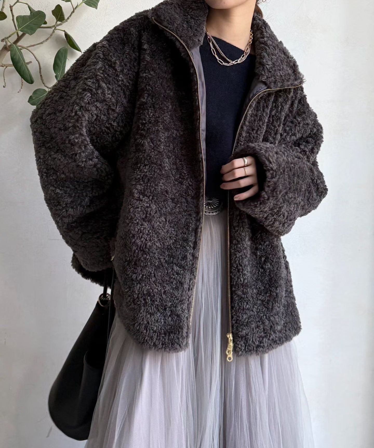 Pou Dou Dou毛毛外套