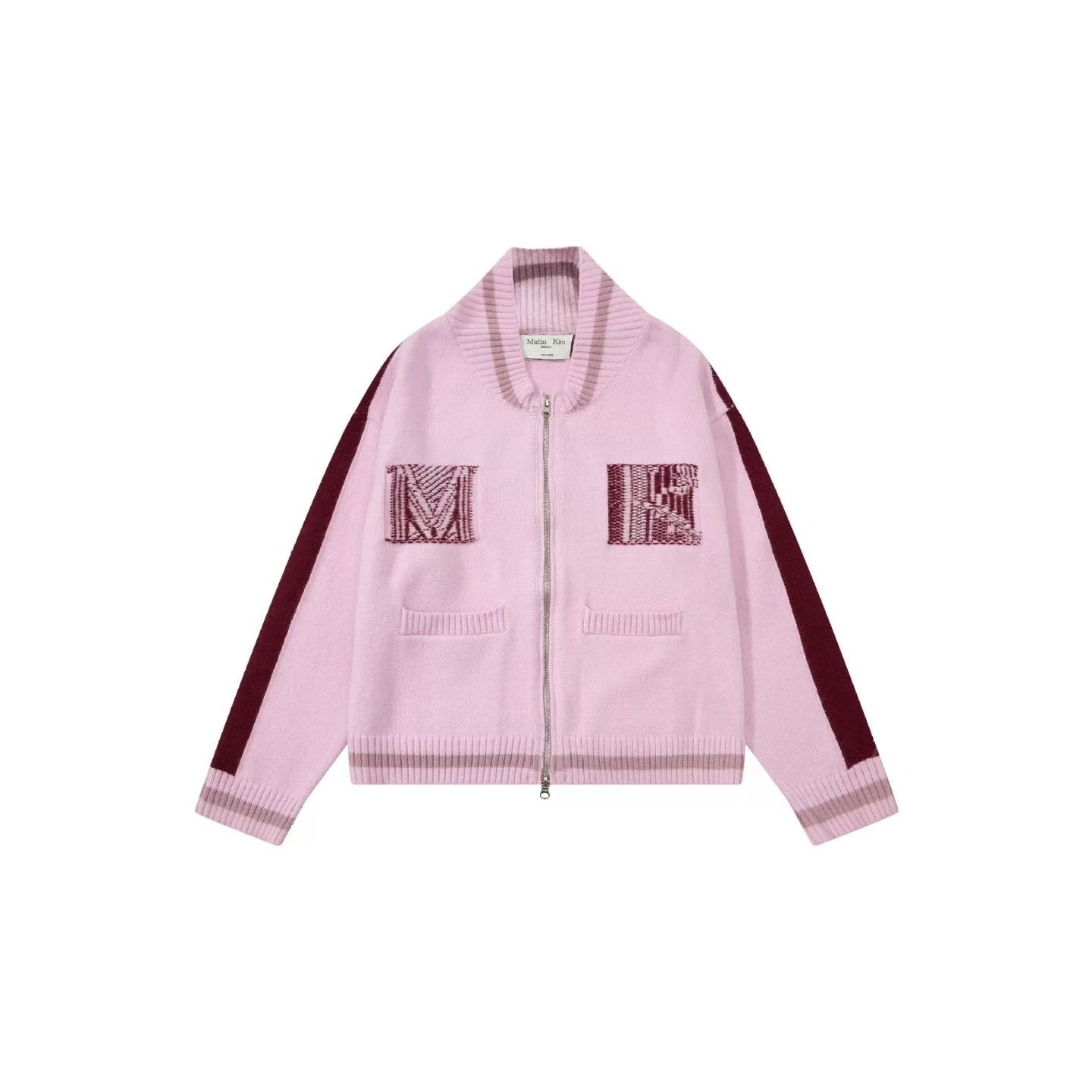 Matin Kim針織zip jacket