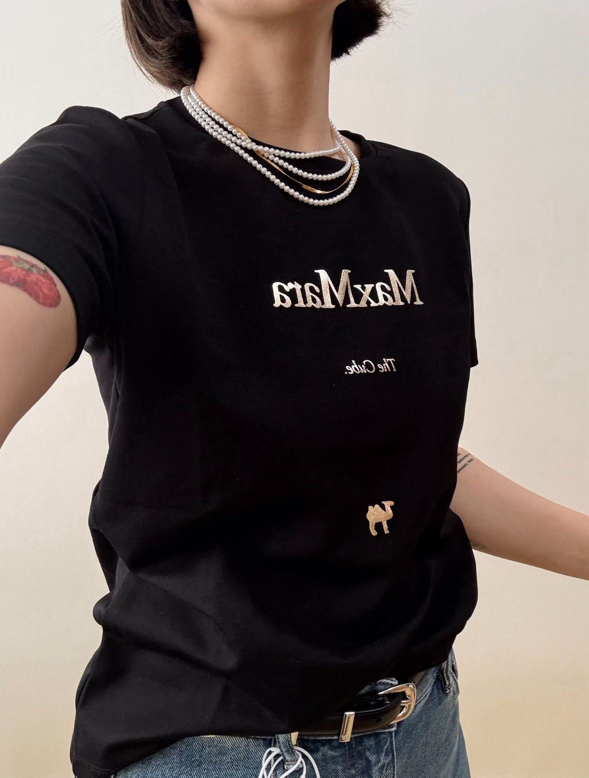 Max Mara logo tee