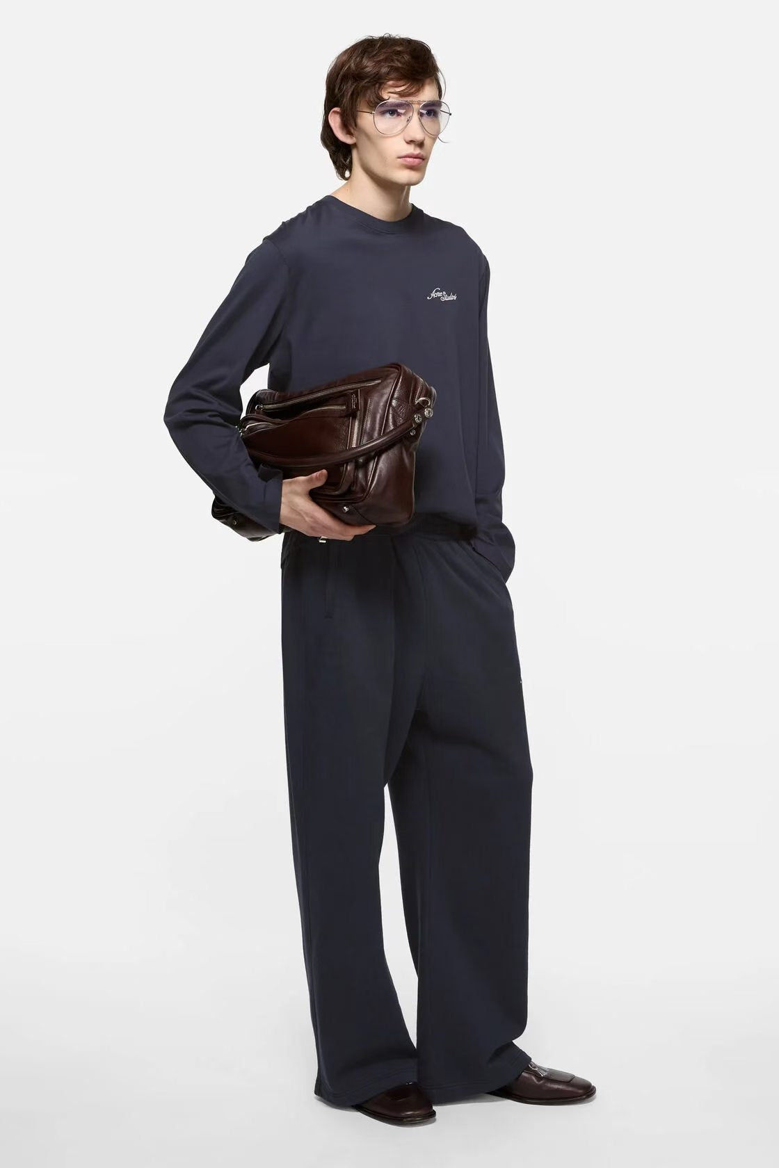 Acne studios logo 長袖tee