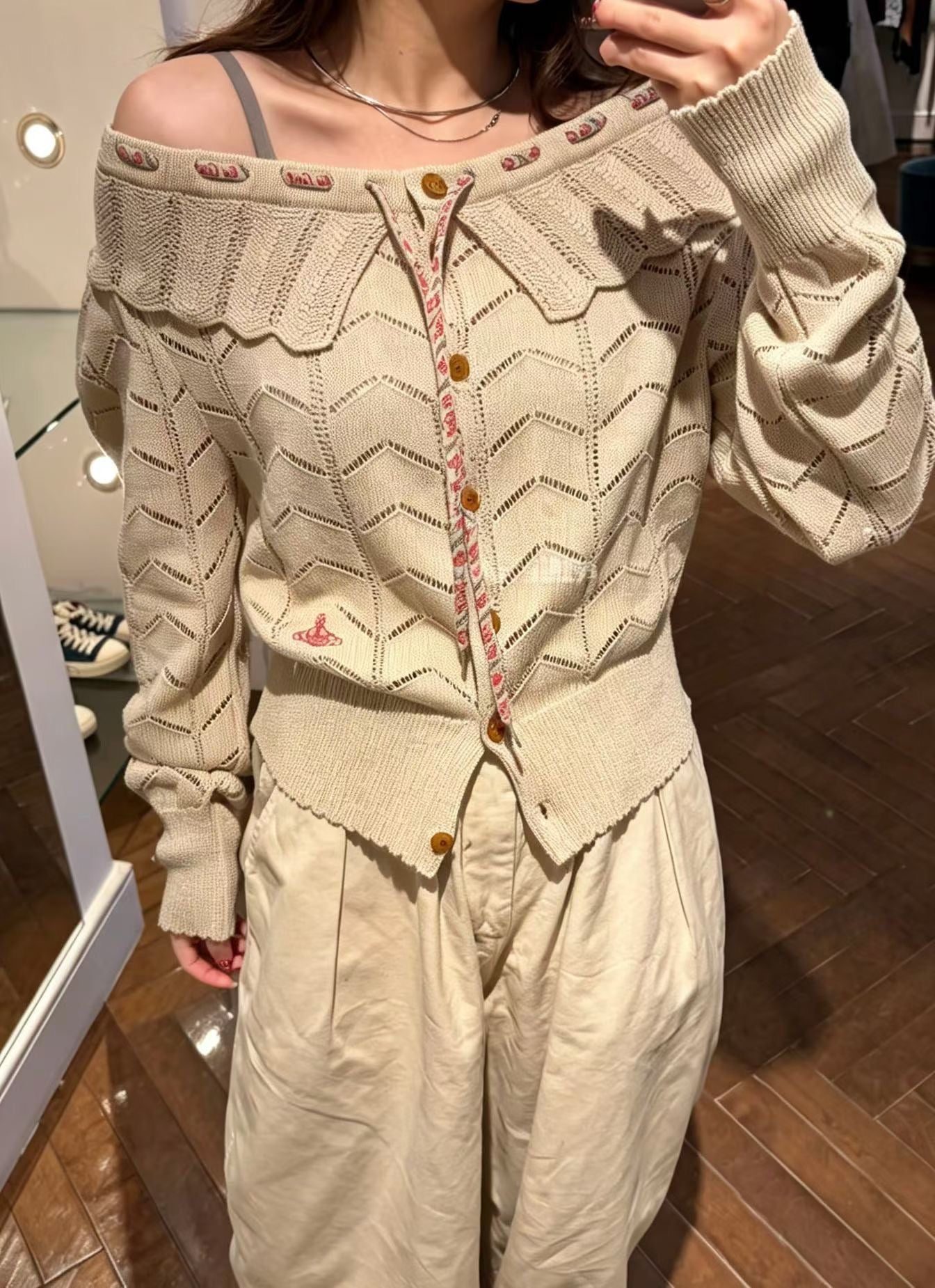 Vivienne Westwood 荷葉針織cardigan