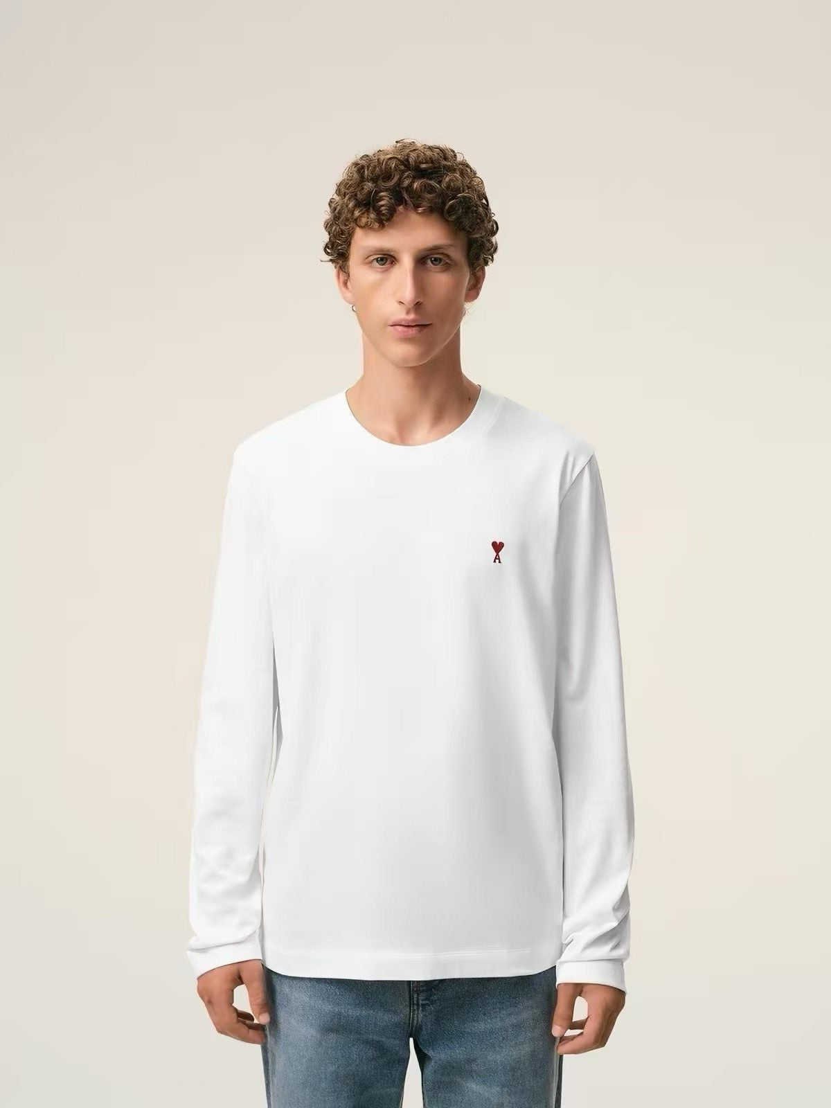 Ami 純色logo tee