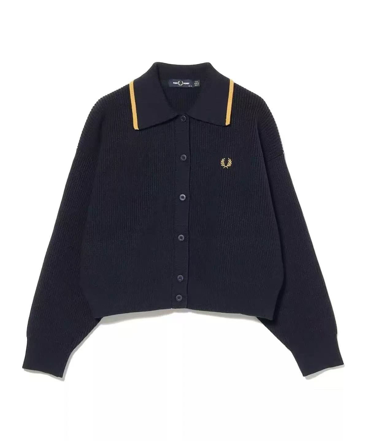 Fred perry企領針織cardigan