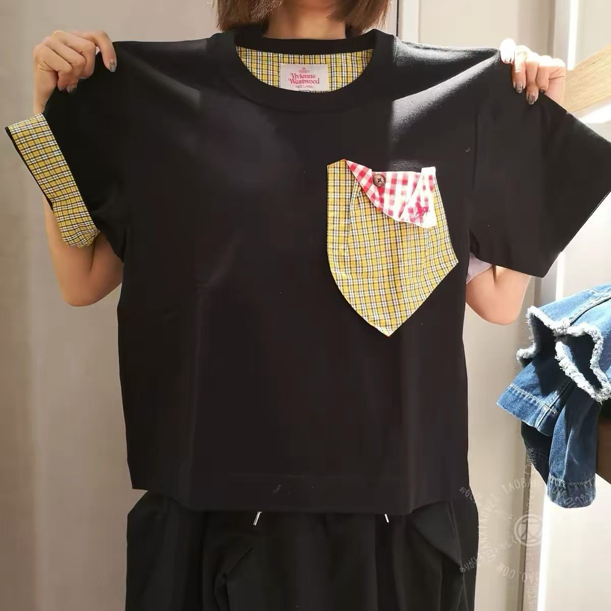 Vivienne Westwood pocket 格仔tee