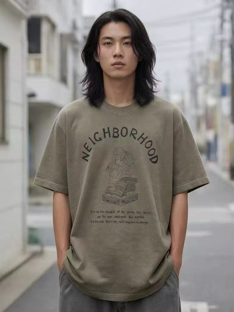 Neighbourhood 洗水logo tee