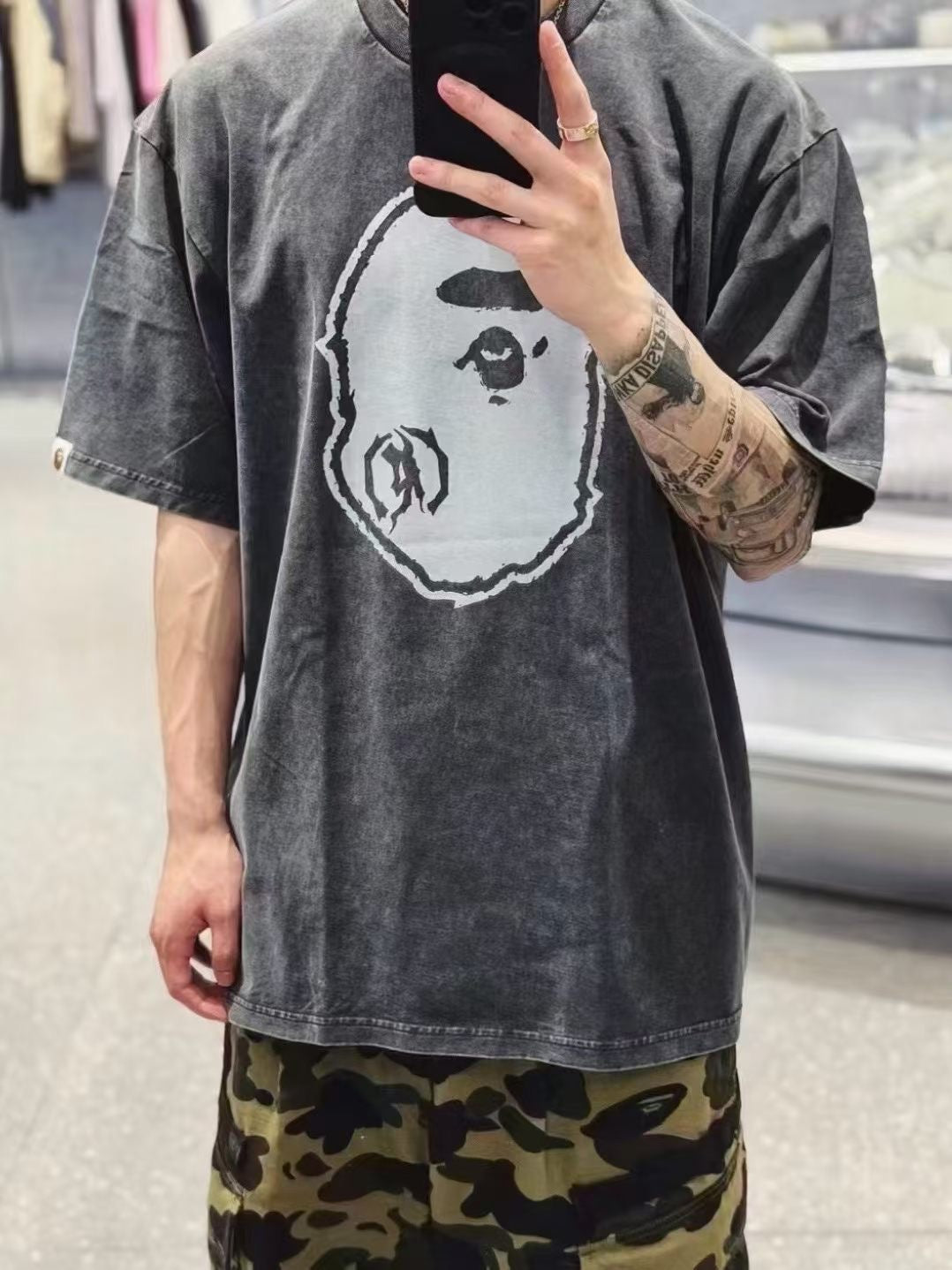 A bathing ape 洗水tee