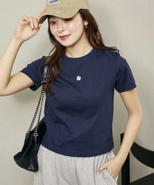 Mary Quant x publux flower 刺繡tee