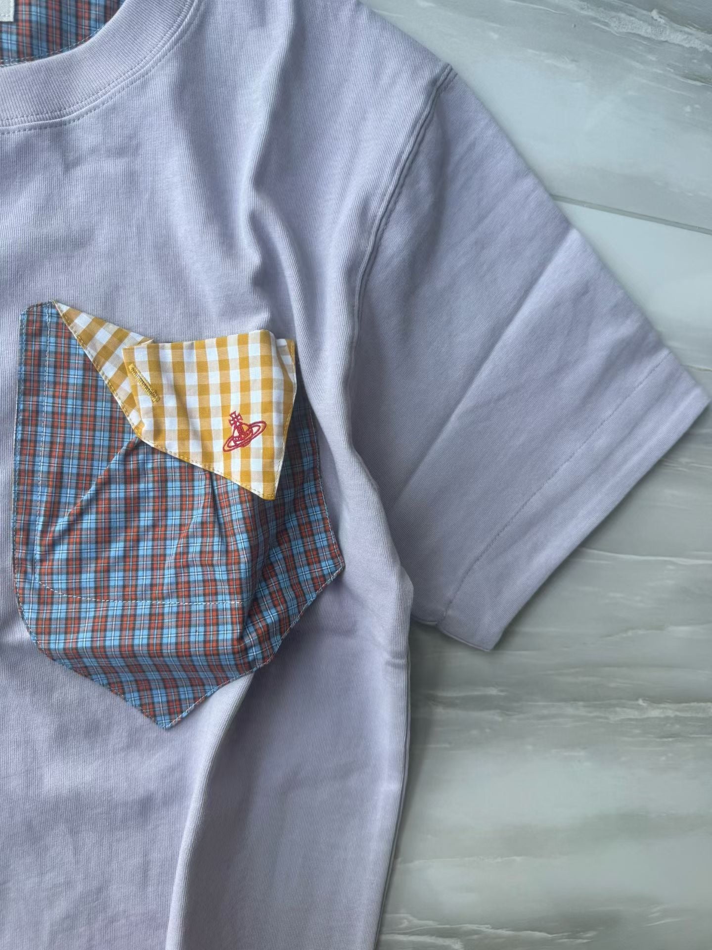 Vivienne Westwood pocket 格仔tee