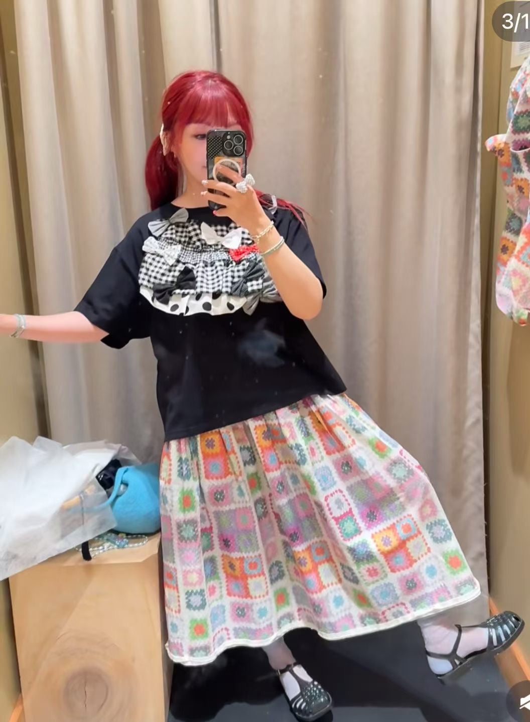 Beams boy x tori to蝴蝶結tee
