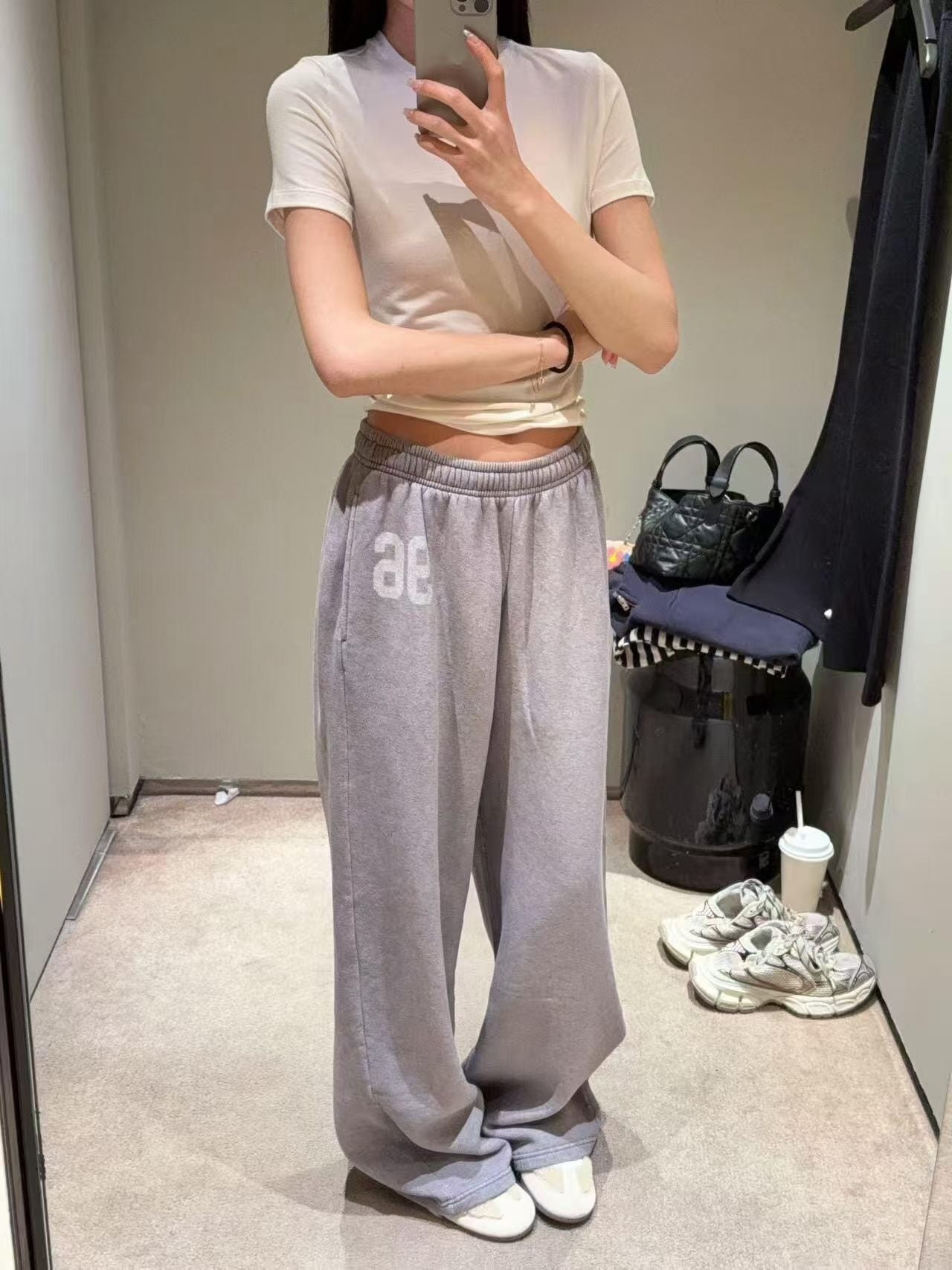 Acne studios logo sweatpants