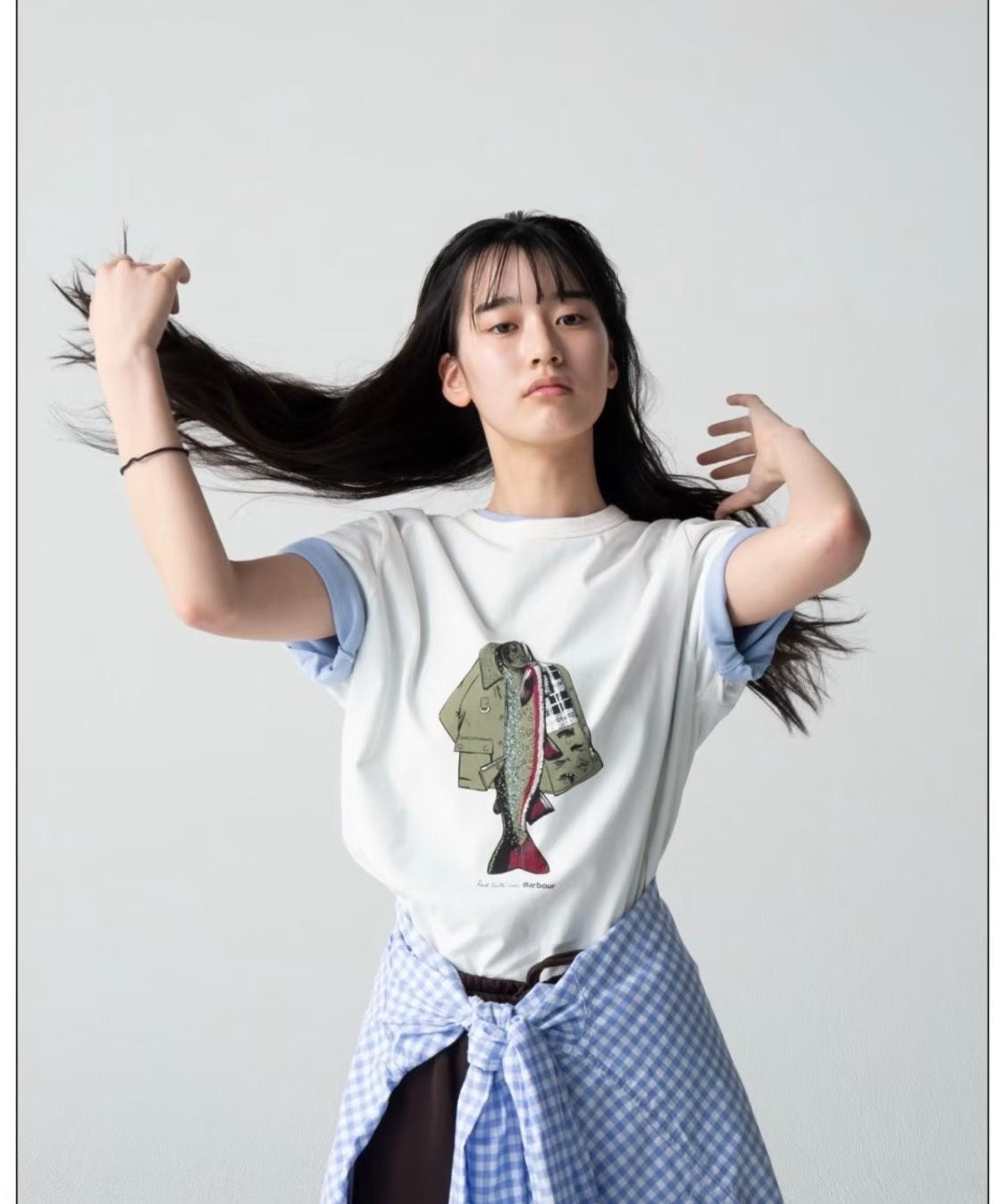 Barbour x Paul smith fish tee