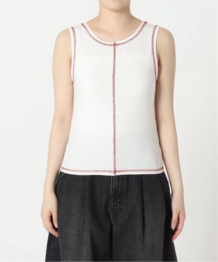 Polo明線背心+tee