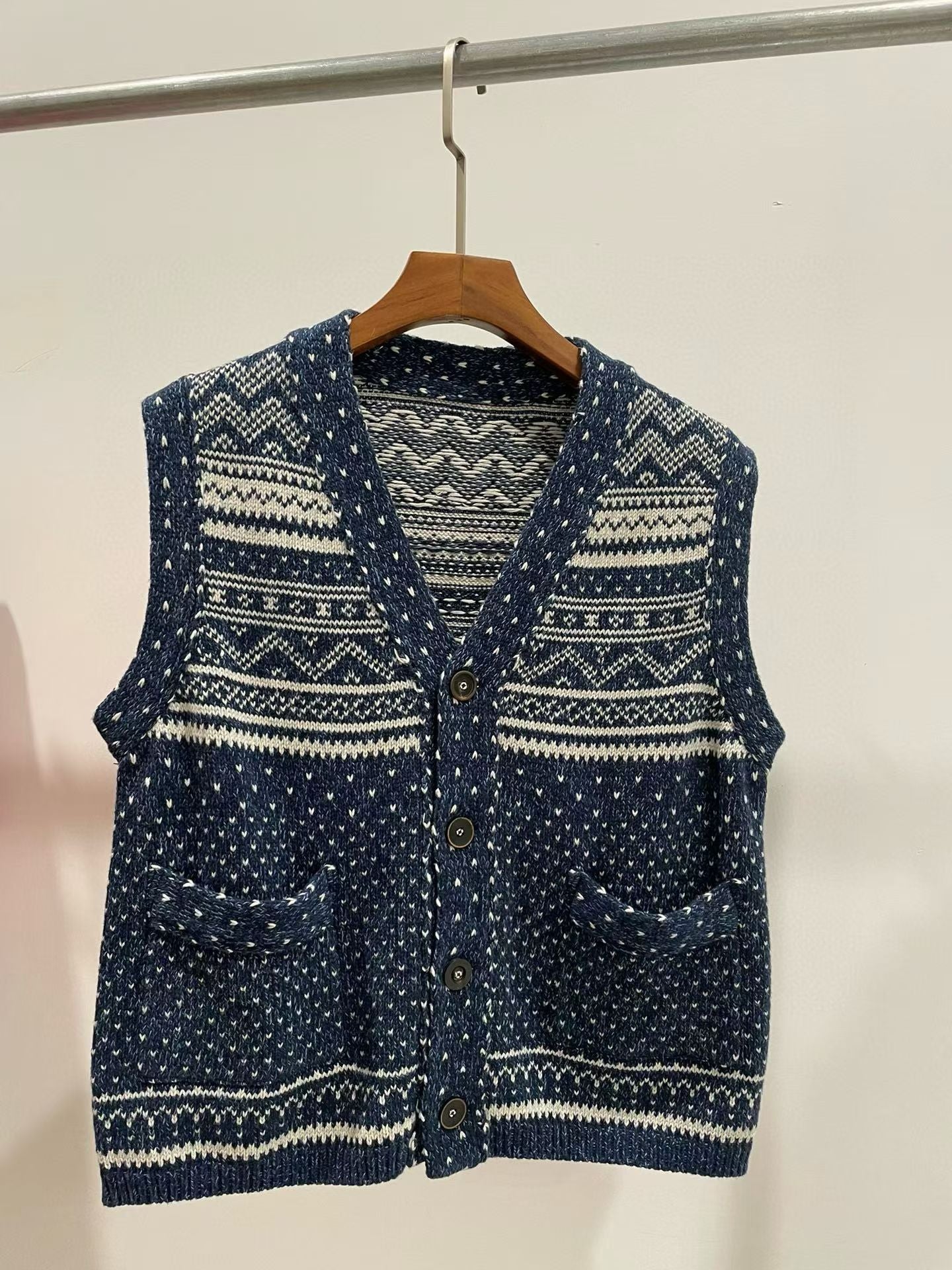 45R提花針織背心