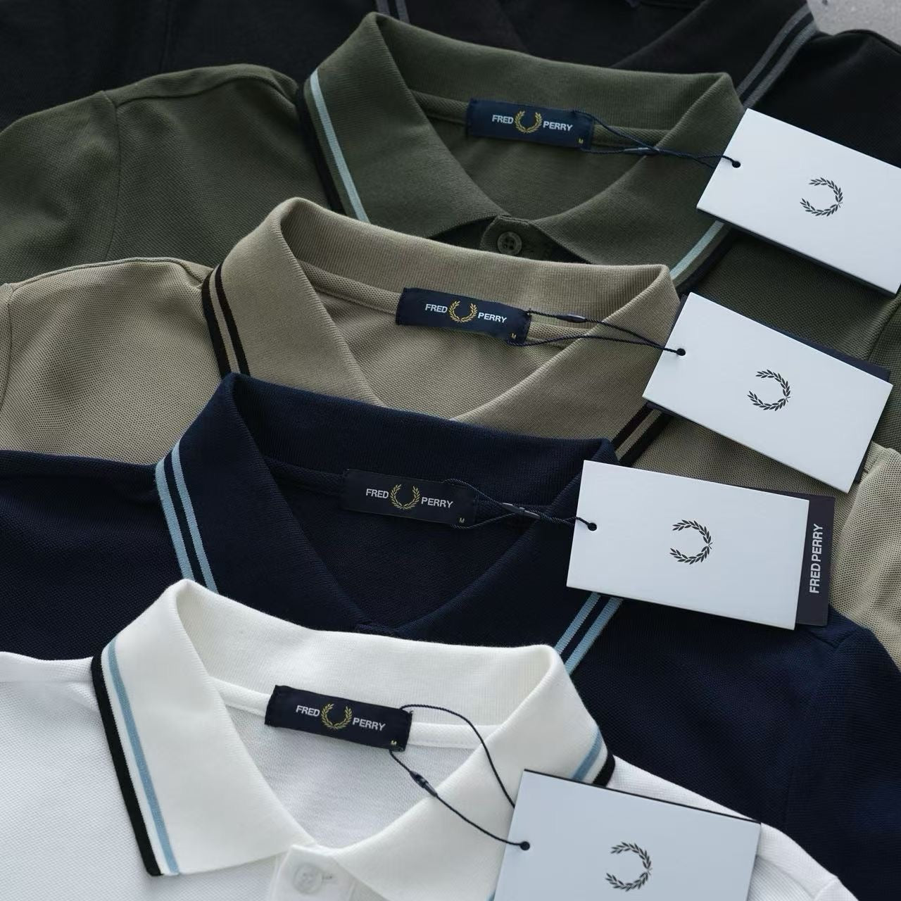 Fred perry撞色polo shirt