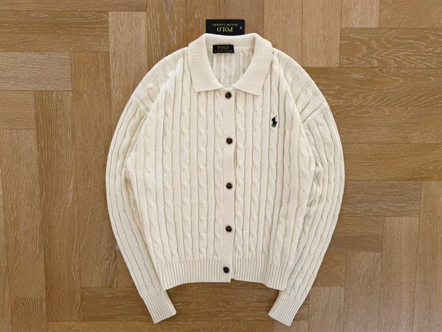 Polo 針織cardigan