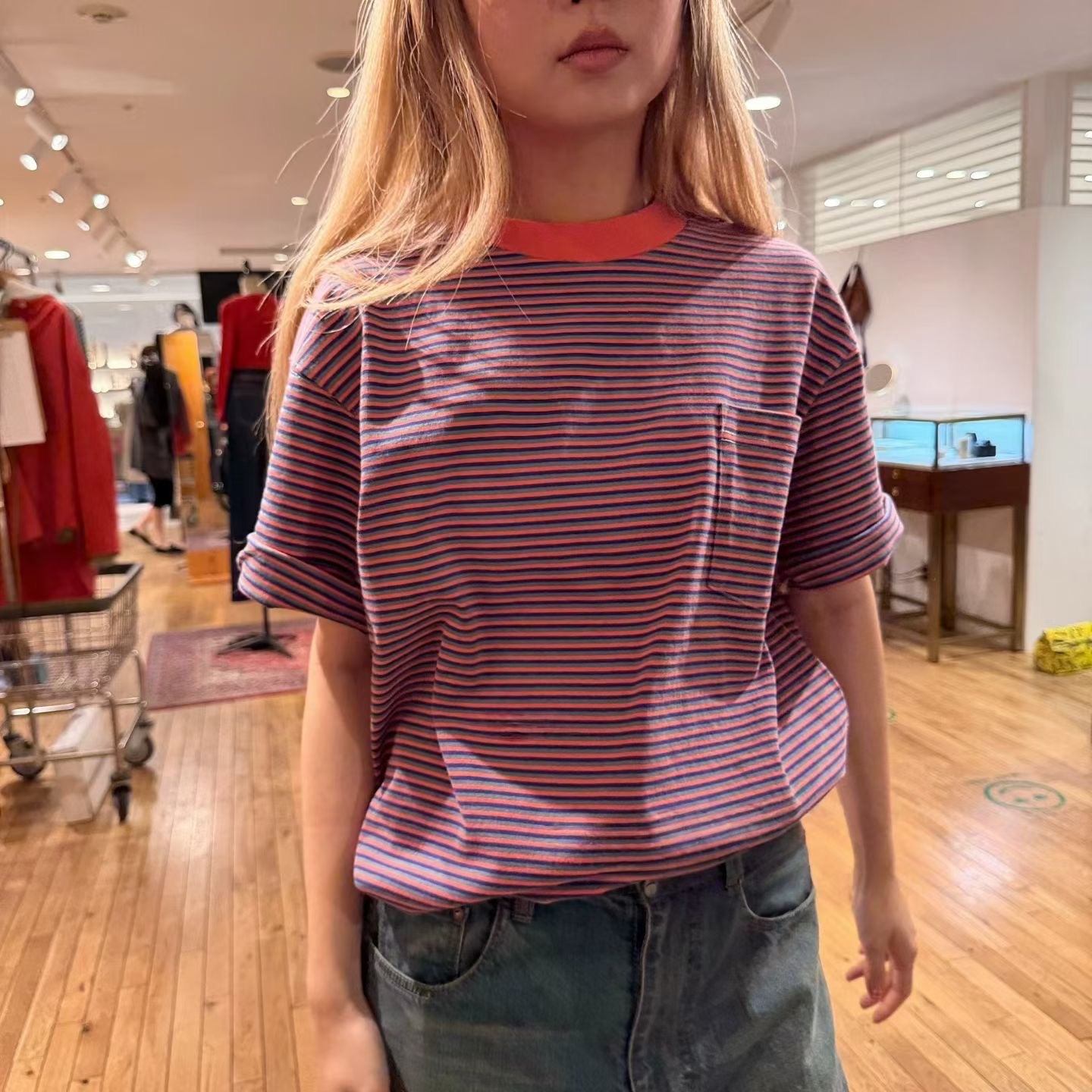 LL bean間條tee