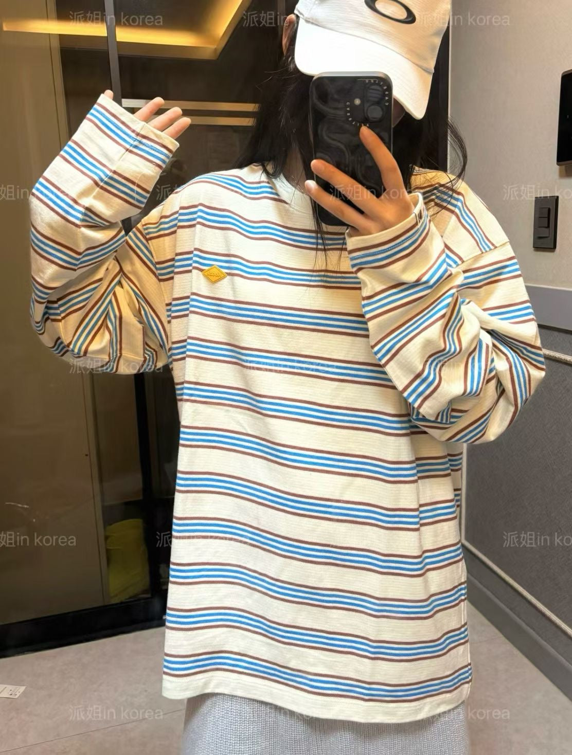 Kodak間條長袖tee