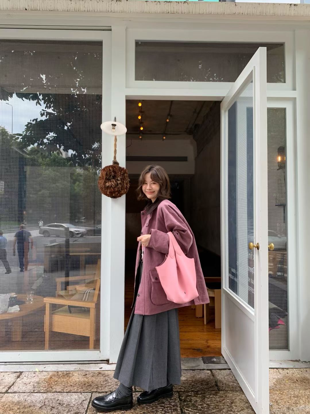 Barbour x Noah中長刺繡外套
