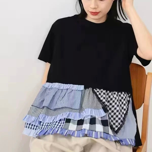日單荷葉tee
