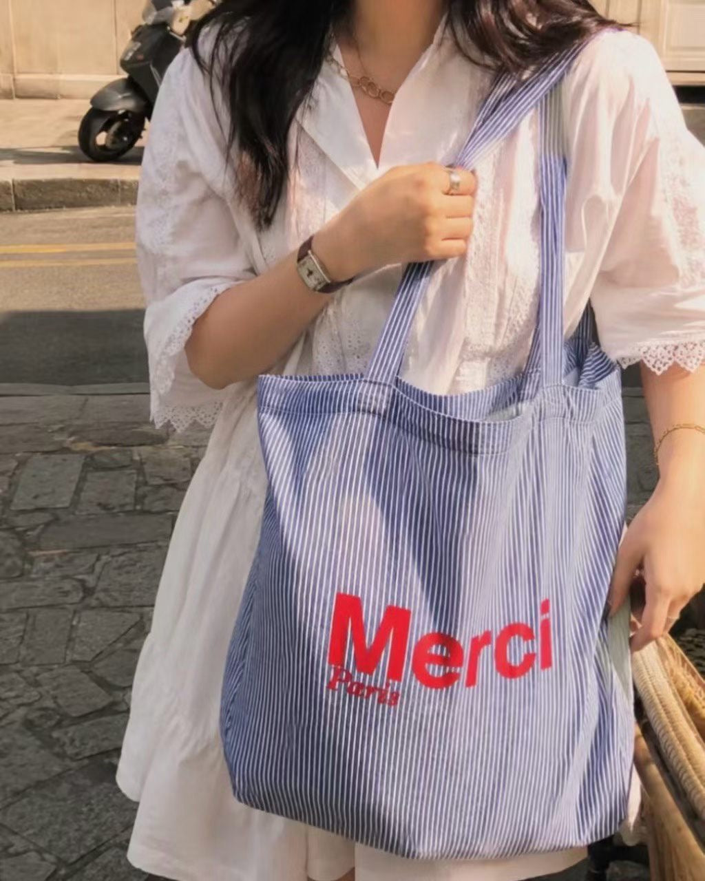 Merci tote bag