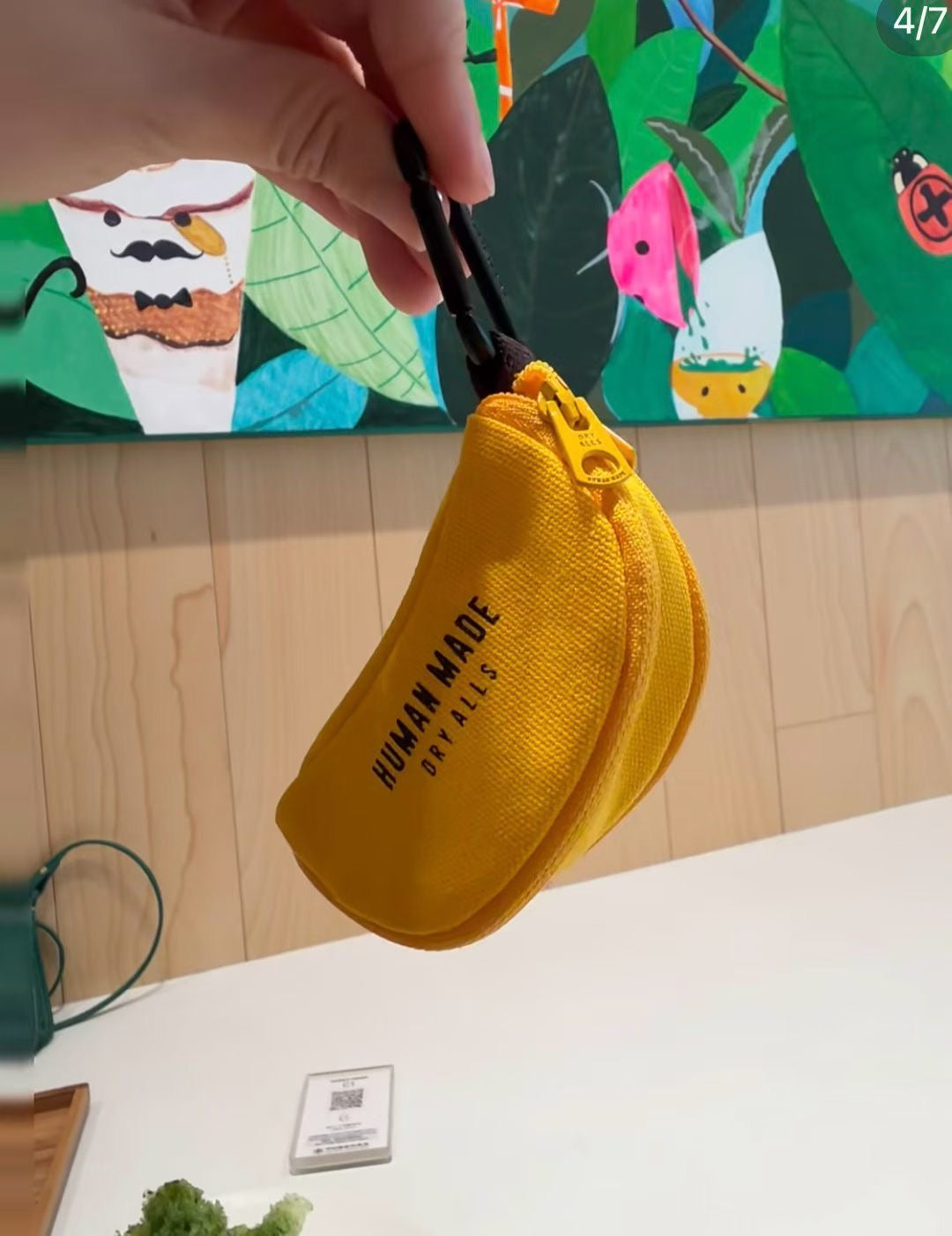 Human made banana pouch