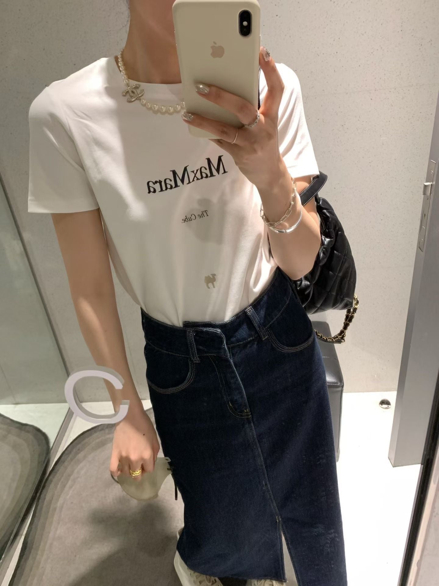 Max Mara logo tee