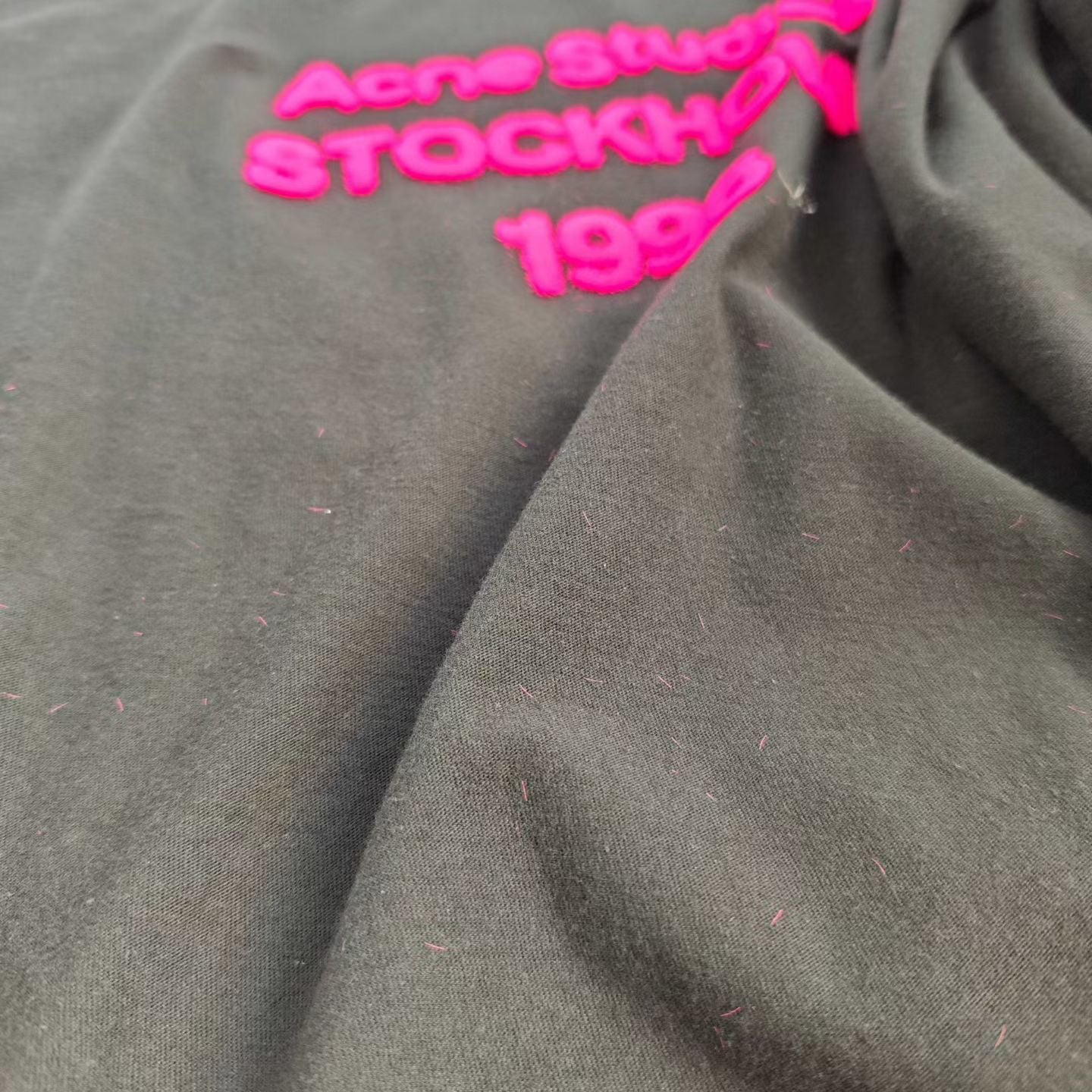 Acne studios 植絨logo tee