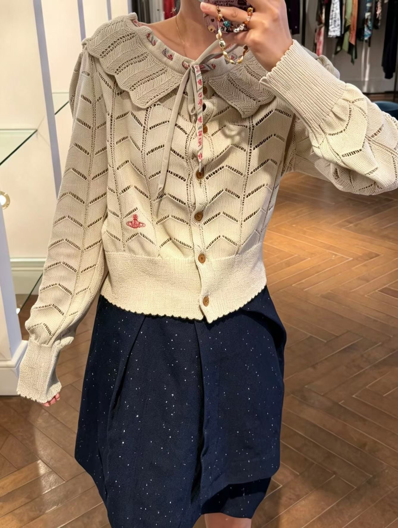 Vivienne Westwood 荷葉針織cardigan