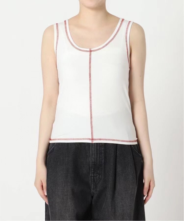 Polo明線背心+tee