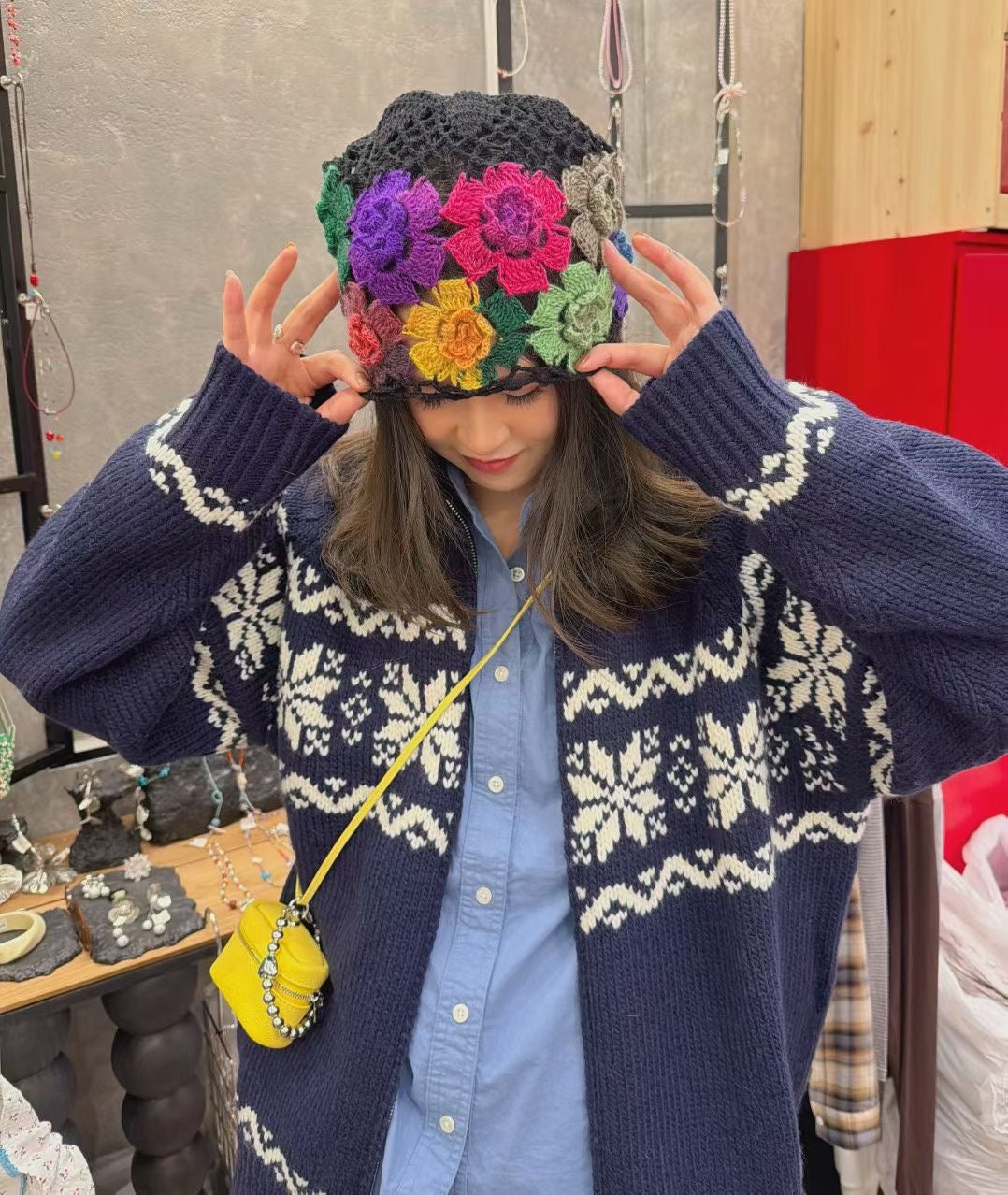 Marithe Francons Girbaud雪花sweater