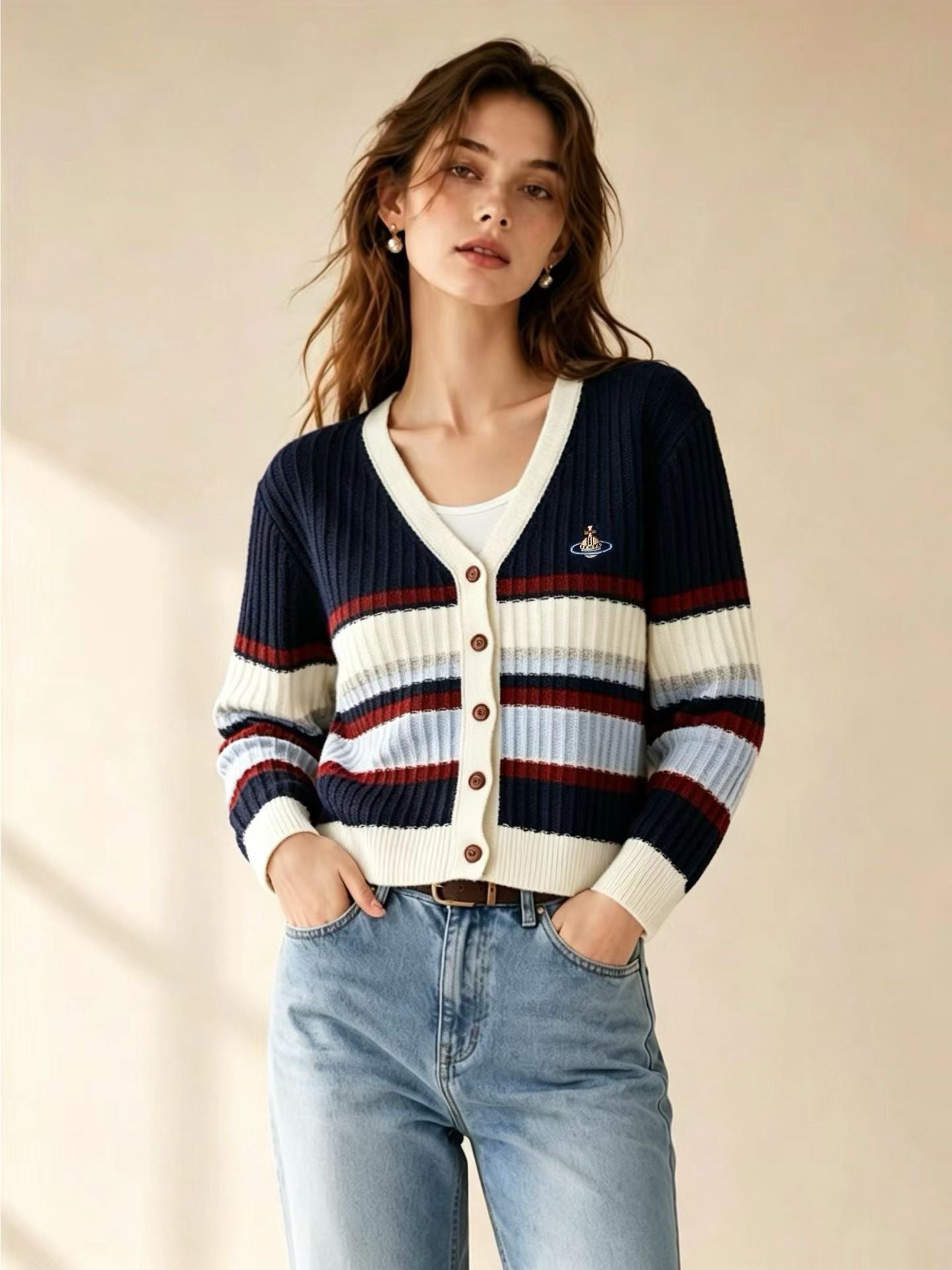 Vivienne Westwood間條針織Cardigan