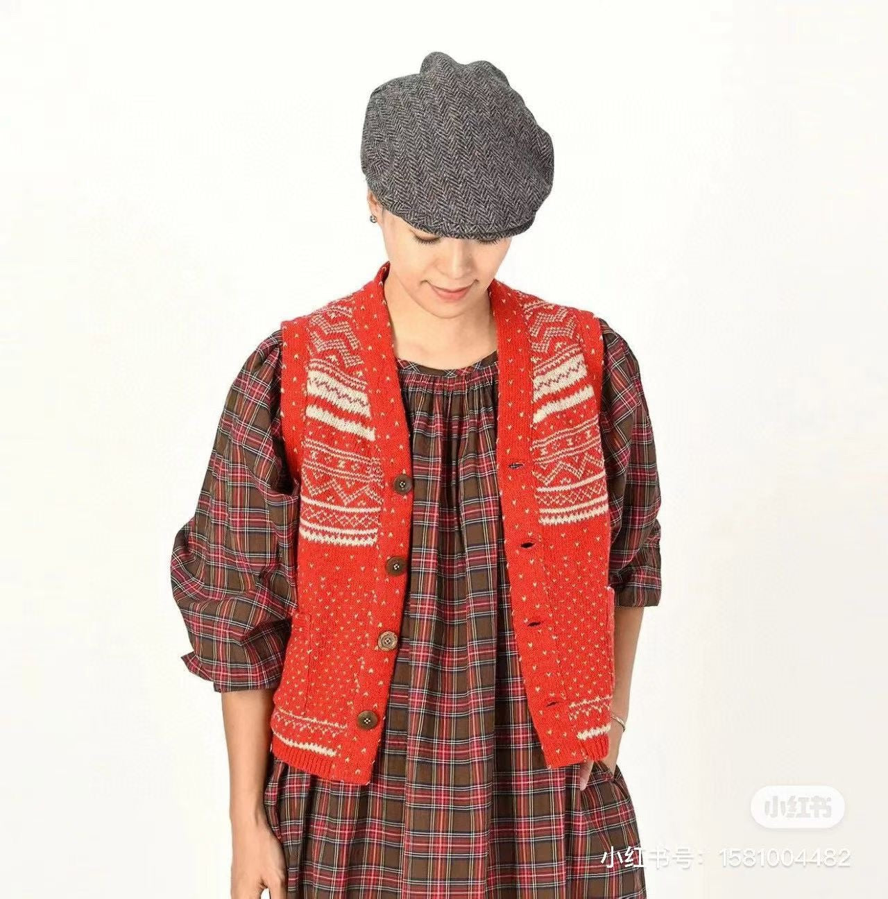 45R提花針織背心