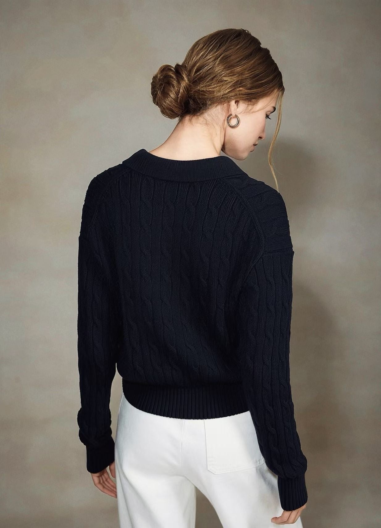 Polo 針織cardigan