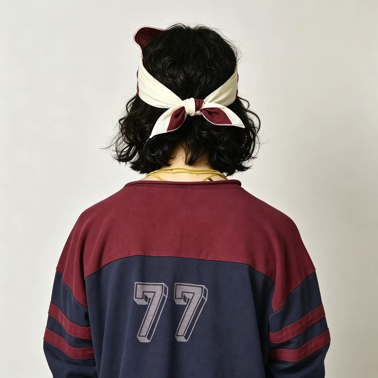 45R接拼77 logo tee