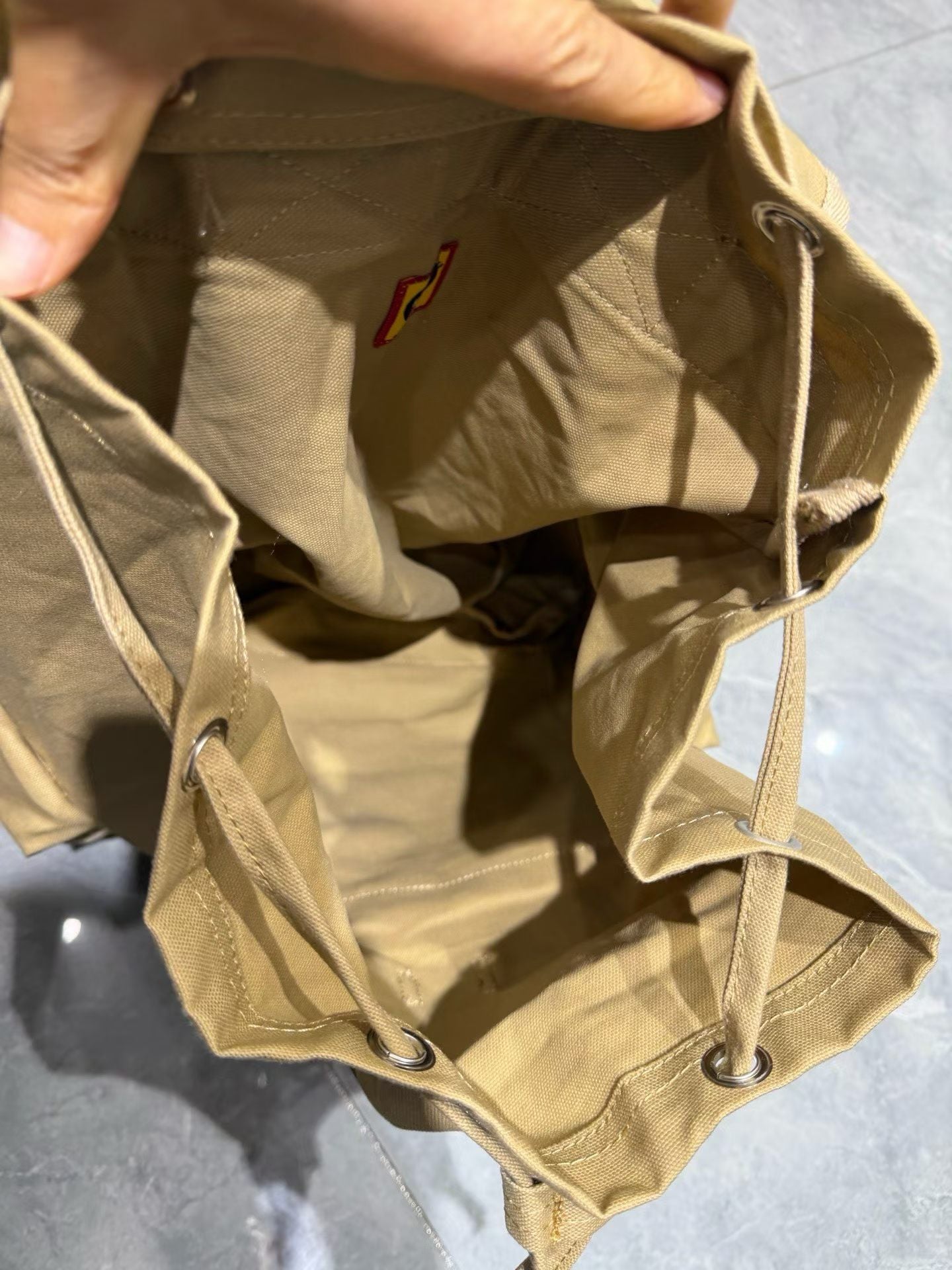 Human made backpack