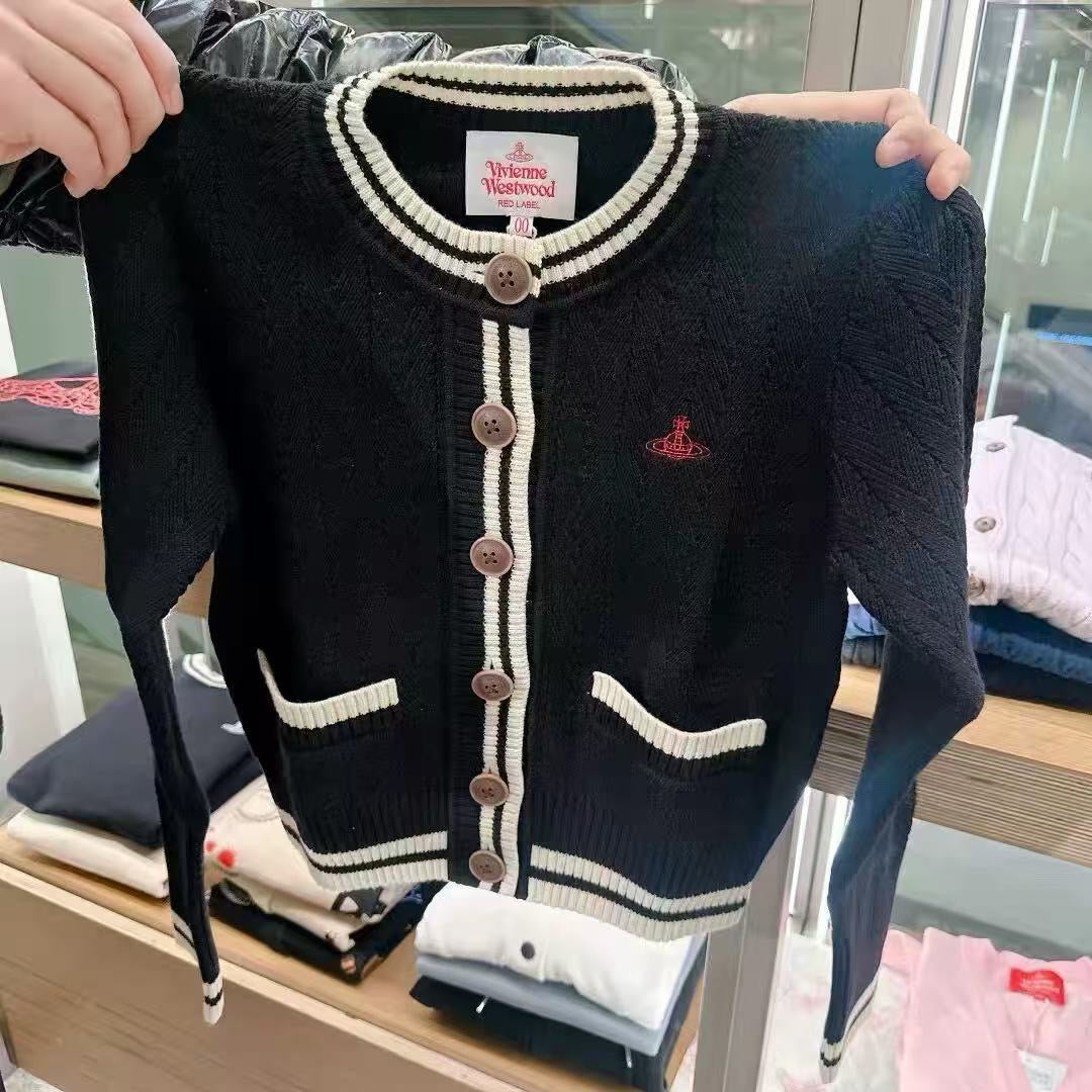 Vivienne Westwood撞色針織Cardigan