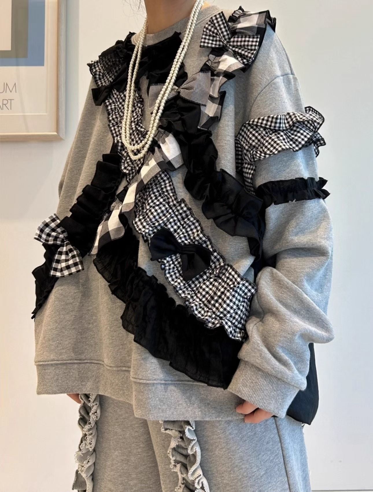 Beams boy接拼衛衣