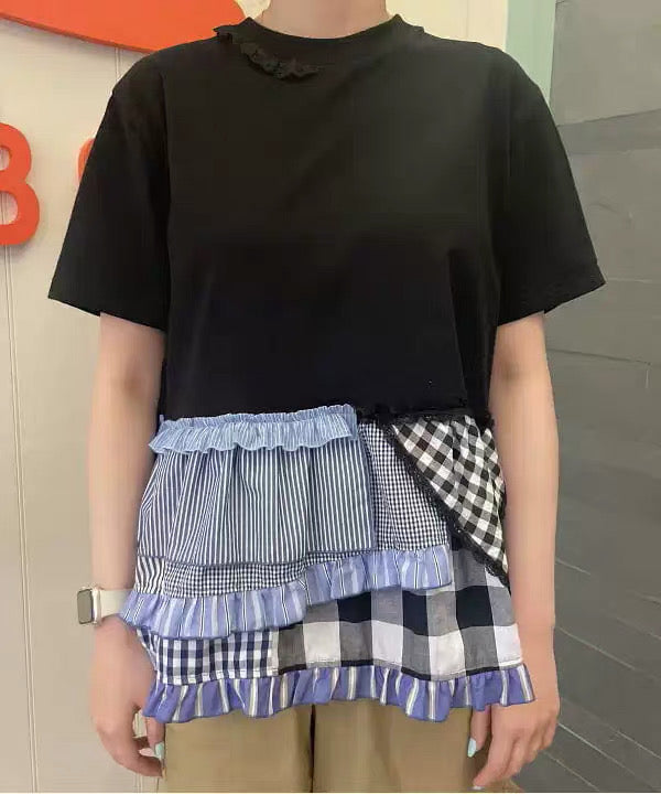 日單荷葉tee