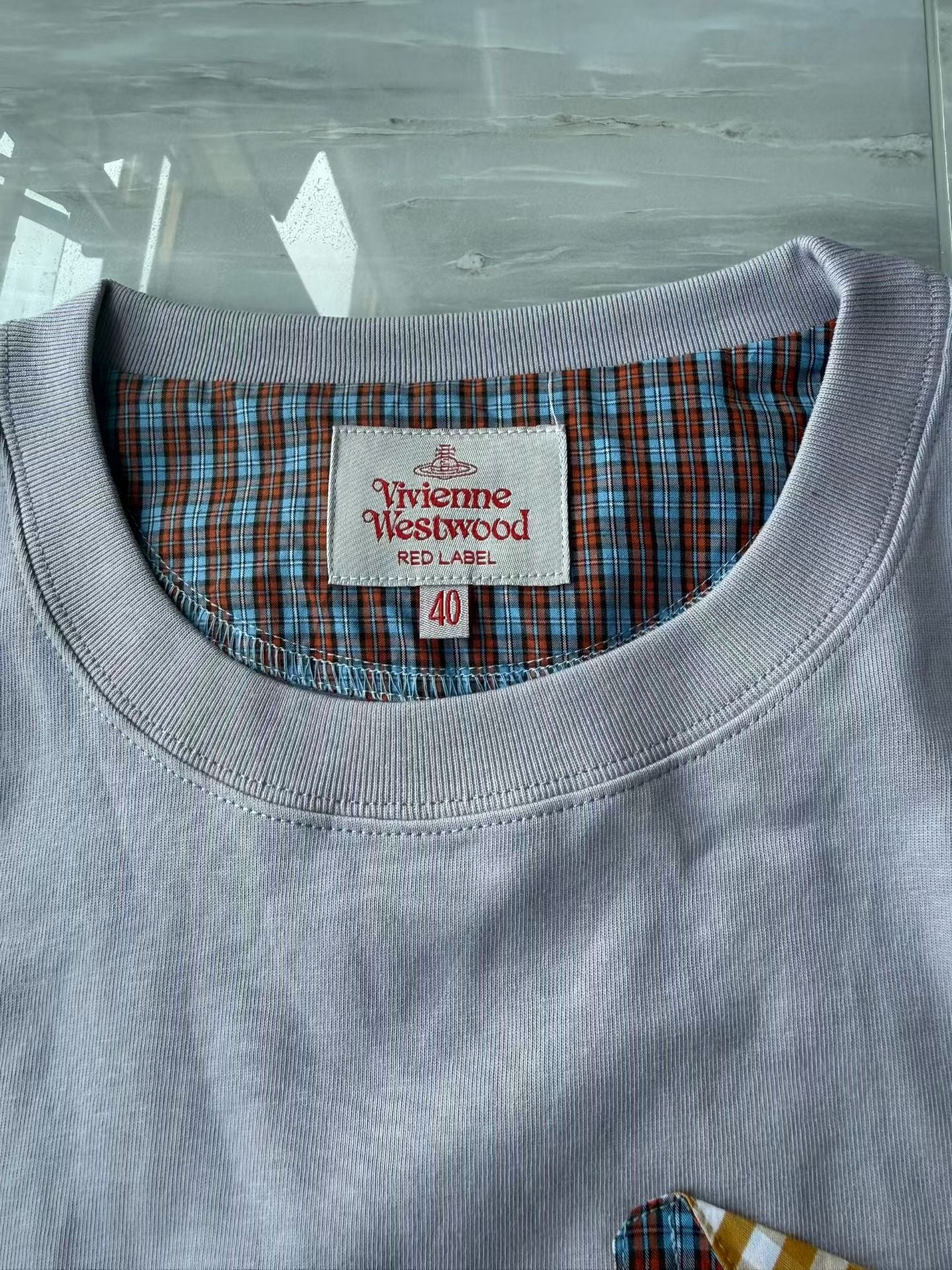 Vivienne Westwood pocket 格仔tee