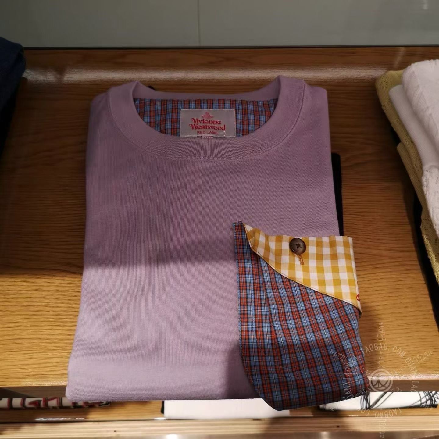 Vivienne Westwood pocket 格仔tee