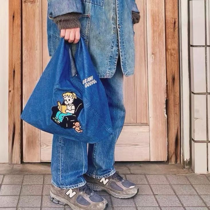 Osamu Goods牛仔袋+索繩袋