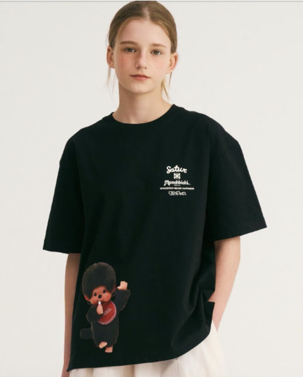 Satur x Monchhichi tee